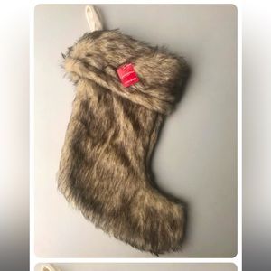 Faux fur stocking